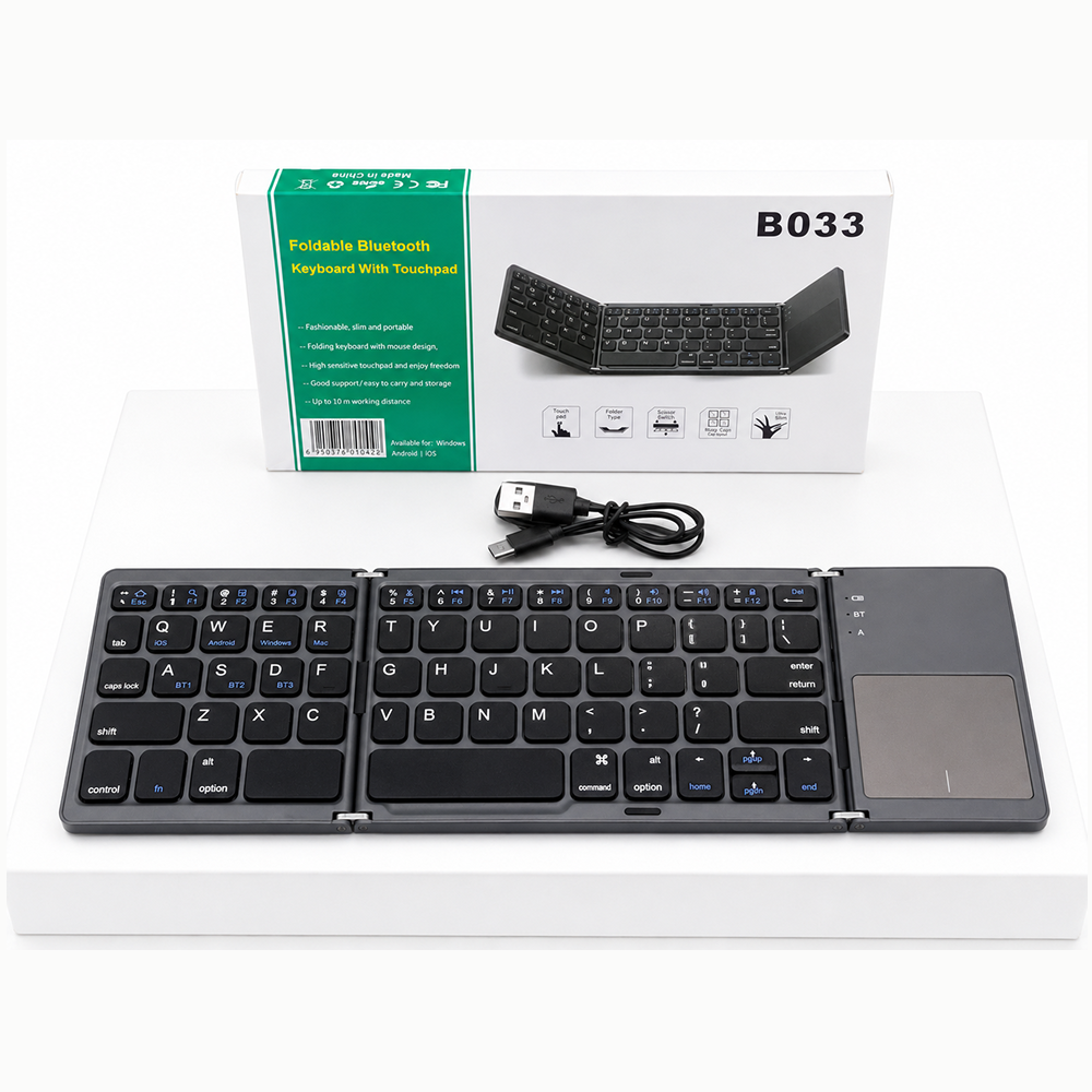 BO33 Foldable Keyboard with Touchpad